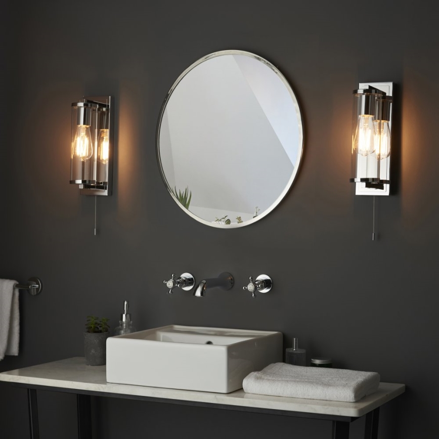 Endon 94074 - Επιτοίχιο φωτιστικό μπάνιου TAYLOR 1xE27/10W/230V IP44 γυαλιστερό χρώμιο