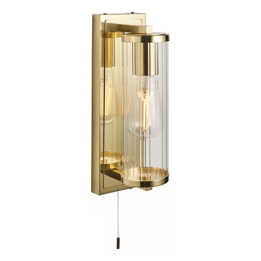 Endon 94075 - Επιτοίχιο φωτιστικό μπάνιου TAYLOR 1xE27/10W/230V IP44 χρυσό