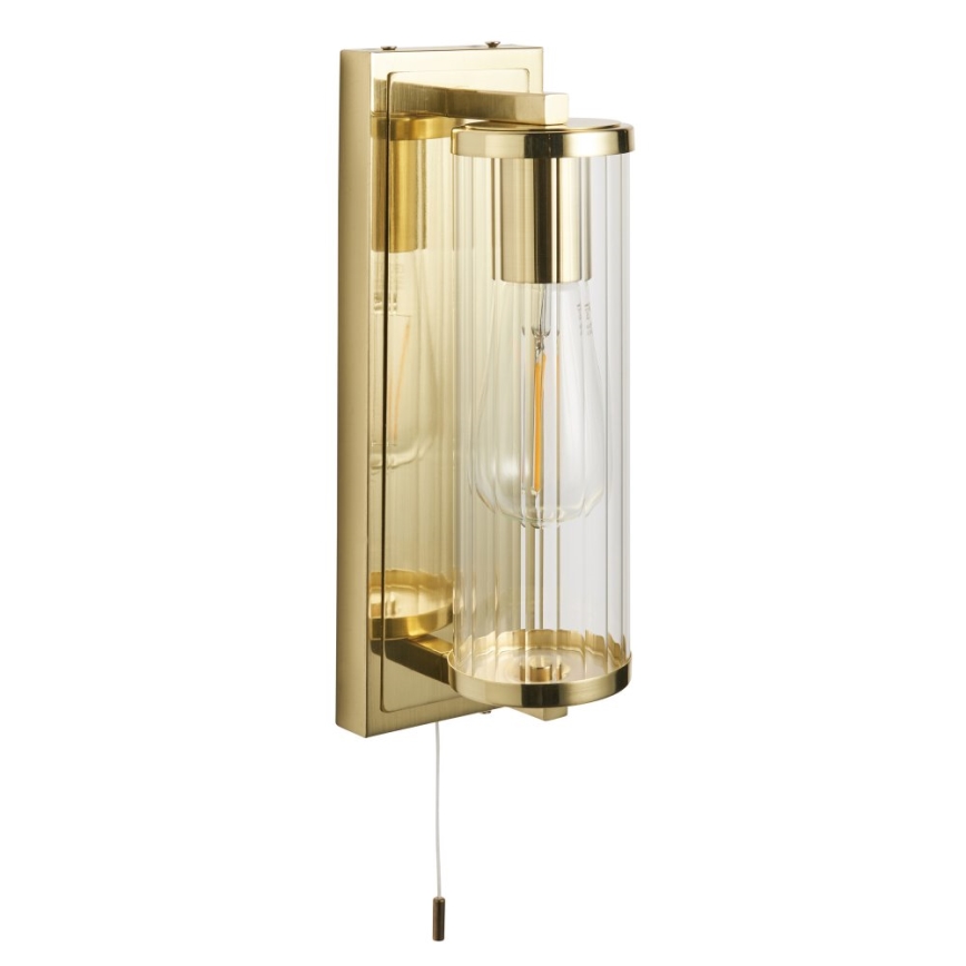 Endon 94075 - Επιτοίχιο φωτιστικό μπάνιου TAYLOR 1xE27/10W/230V IP44 χρυσό