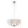Endon 94357 - Κρεμαστό φωτιστικό με αλυσίδα HIGHCLERE 6xE14/40W/230V Ø 55 cm μπεζ/ματ χρώμιο