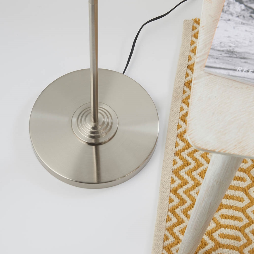 Endon 94359 - επιδαπέδιο φωτιστικό HIGHCLERE 3xE14/40W/230V μπεζ/γυαλιστερό χρώμιο διάμετρος 47 cm