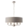 Endon 94373 - Κρεμαστό φωτιστικό οροφής HIGHCLERE 6xE14/40W/230V γκρι/γυαλιστερό χρώμιο διάμετρος 35 cm