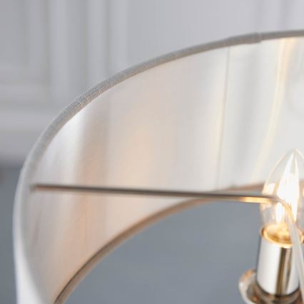 Endon 94377 - Κρεμαστό φωτιστικό οροφής HIGHCLERE 3xE14/40W/230V γκρι/γυαλιστερό χρώμιο