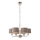Endon 94381 - Κρεμαστό φωτιστικό οροφής HIGHCLERE 6xE14/28W/230V γκρι/γυαλιστερό χρώμιο