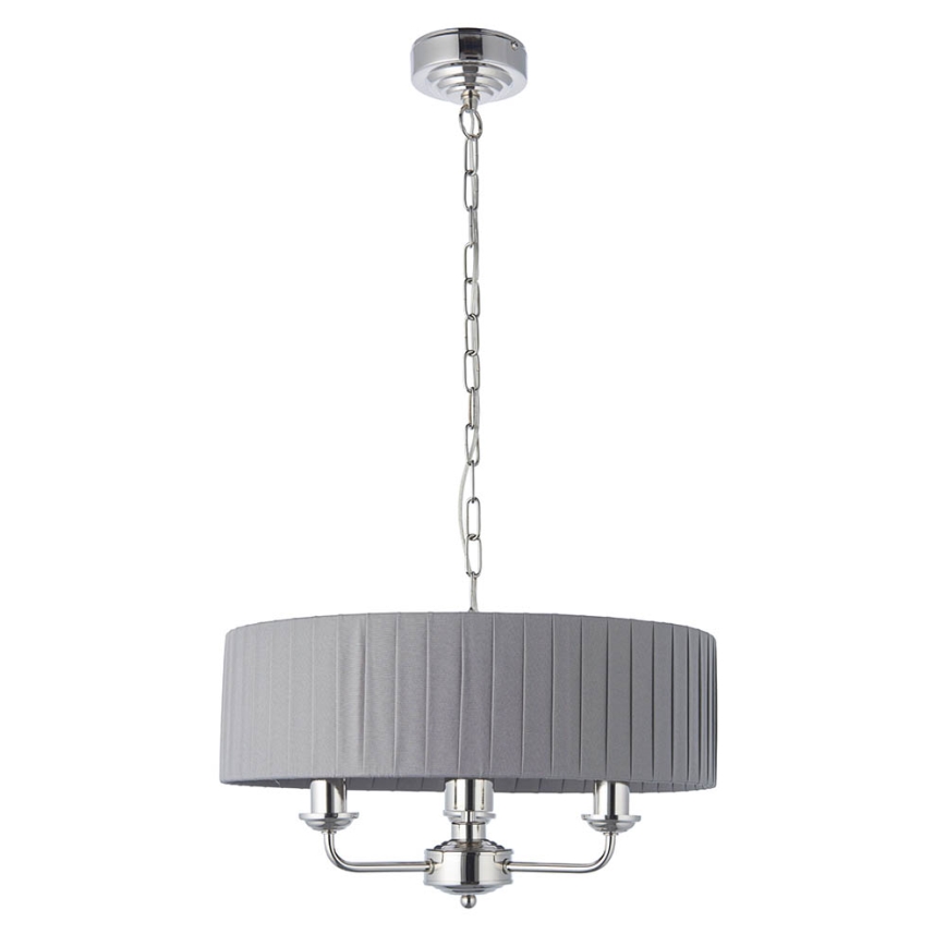 Endon 94394 - Κρεμαστό φωτιστικό οροφής HIGHCLERE 3xE14/40W/230V σκούρο/γυαλιστερό χρώμιο