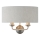 Endon 94403 - Φωτιστικό τοίχου HIGHCLERE 2xE14/40W/230V γκρι/ματ χρώμιο