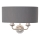 Endon 94406 - Φωτιστικό τοίχου HIGHCLERE 2xE14/40W/230V σκούρο/γυαλιστερό χρώμιο