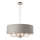 Endon 94415 - Κρεμαστό φωτιστικό οροφής HIGHCLERE 8xE14/40W/230V γκρι/γυαλιστερό χρώμιο διάμετρος 70 cm