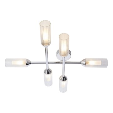 Endon 95045 - Σταθερό πολύφωτο μπάνιου NATORI 6xG9/3W/230V IP44 γυαλιστερό χρώμιο