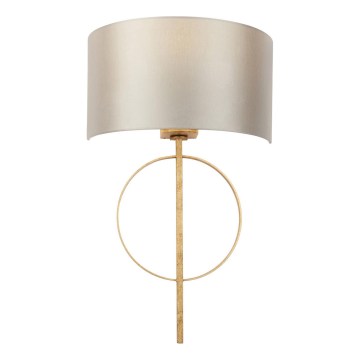 Endon 95210 - Επιτοίχιο φωτιστικό 1xE27/10W/230V γκρι/ορείχαλκος