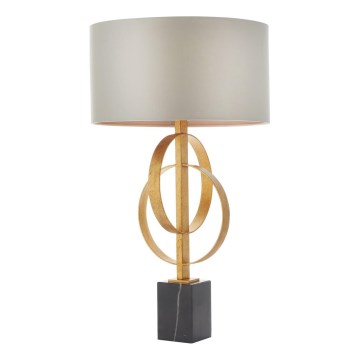 Endon 95213 - Επιτραπέζιο φωτιστικό 1xE27/10W/230V γκρι/χρώμα ορείχαλκου/μαύρο