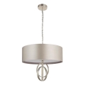 Endon 95216 - Πολυέλαιος με αλυσίδα, 3xE27/10W/230V, Ø 60 cm, γκρι
