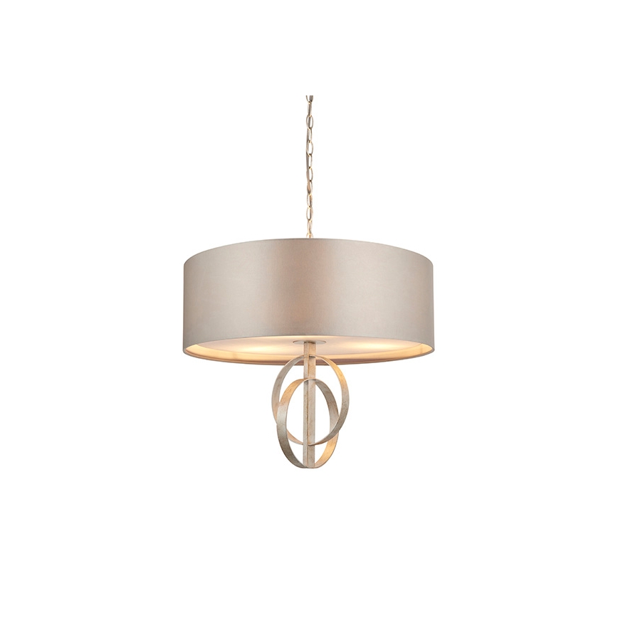 Endon 95216 - Πολυέλαιος με αλυσίδα, 3xE27/10W/230V, Ø 60 cm, γκρι