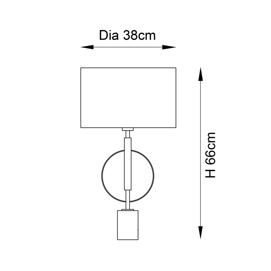 Endon 95217 - Επιτραπέζιο φωτιστικό 1xE27/10W/230V γκρι/μαύρο