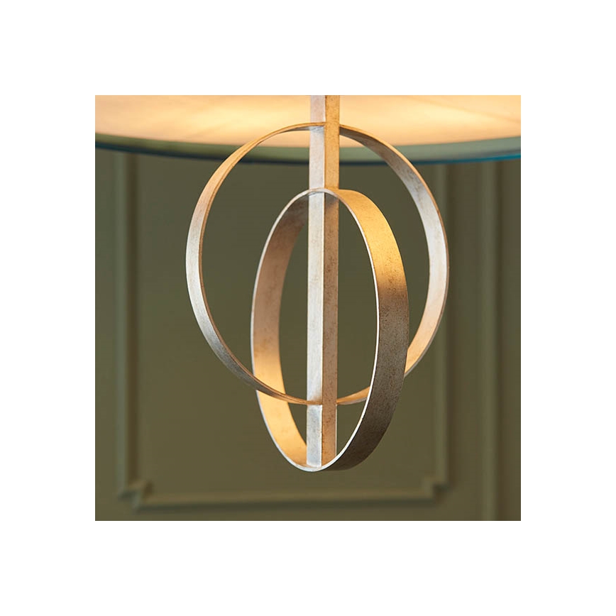 Endon 95223 - Κρεμαστό φωτιστικό με αλυσίδα 5xE27/10W/230V, διάμ. 70 εκ., μπλε/γκρι