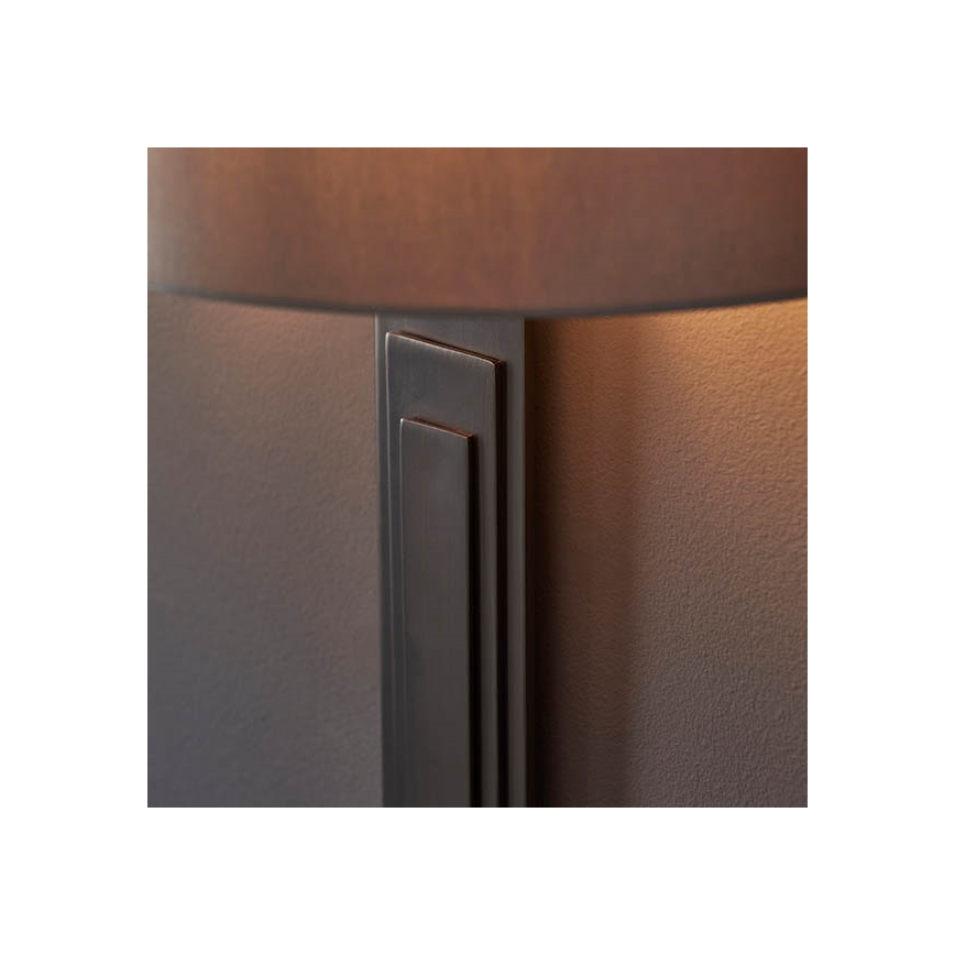 Endon 95271 - Φωτιστικό τοίχου CARLTON 1xE27/10W/230V μπρονζέ