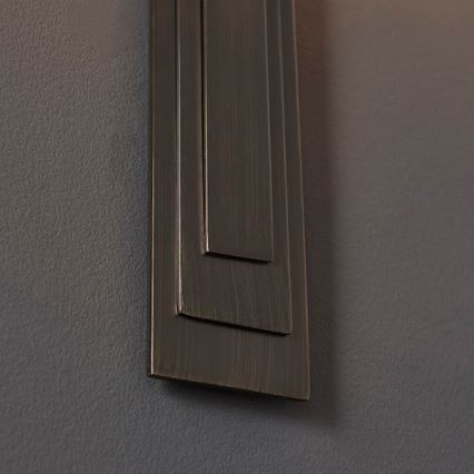 Endon 95271 - Φωτιστικό τοίχου CARLTON 1xE27/10W/230V μπρονζέ