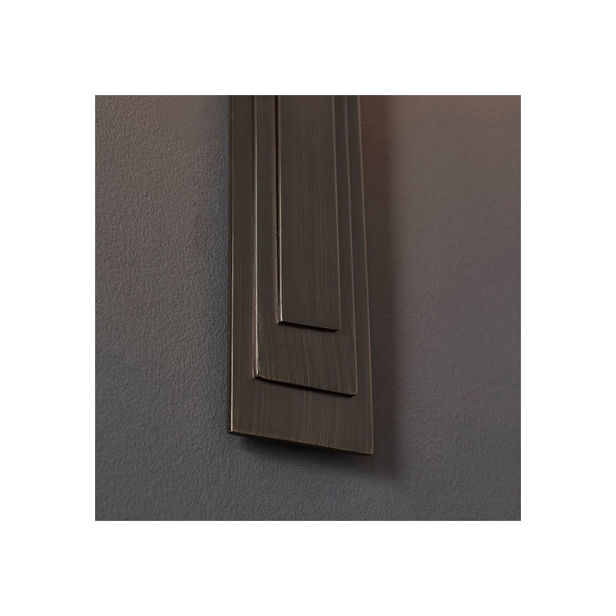 Endon 95271 - Φωτιστικό τοίχου CARLTON 1xE27/10W/230V μπρονζέ