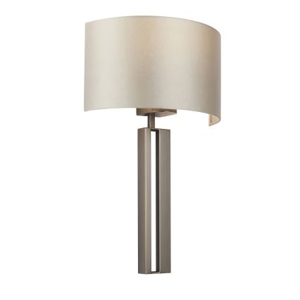 Endon 95449 - Επιτοίχιο φωτιστικό 1xE27/10W/230V μπεζ/ματ χρώμιο