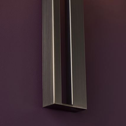 Endon 95449 - Επιτοίχιο φωτιστικό 1xE27/10W/230V μπεζ/ματ χρώμιο
