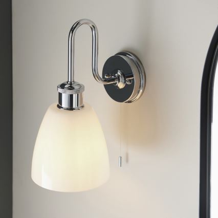 Endon 95506 - Επιτοίχιο φωτιστικό μπάνιου PIPER 1xE27/10W/230V IP44 γυαλιστερό χρώμιο