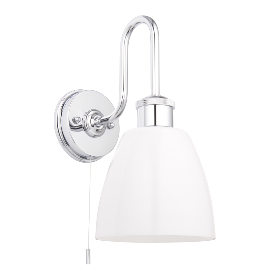 Endon 95506 - Επιτοίχιο φωτιστικό μπάνιου PIPER 1xE27/10W/230V IP44 γυαλιστερό χρώμιο