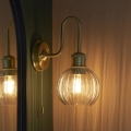 Endon 95507 - Επιτοίχιο φωτιστικό μπάνιου KENDALL 1xE27/10W/230V IP44 ορείχαλκος