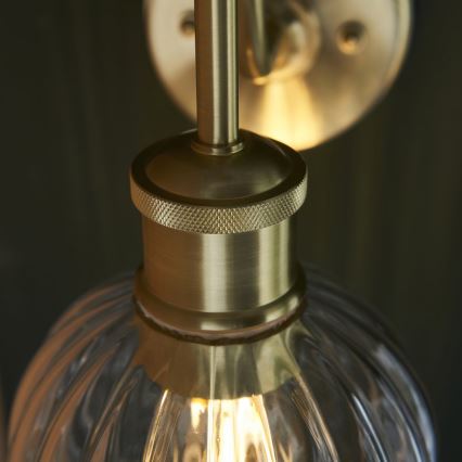 Endon 95507 - Επιτοίχιο φωτιστικό μπάνιου KENDALL 1xE27/10W/230V IP44 ορείχαλκος