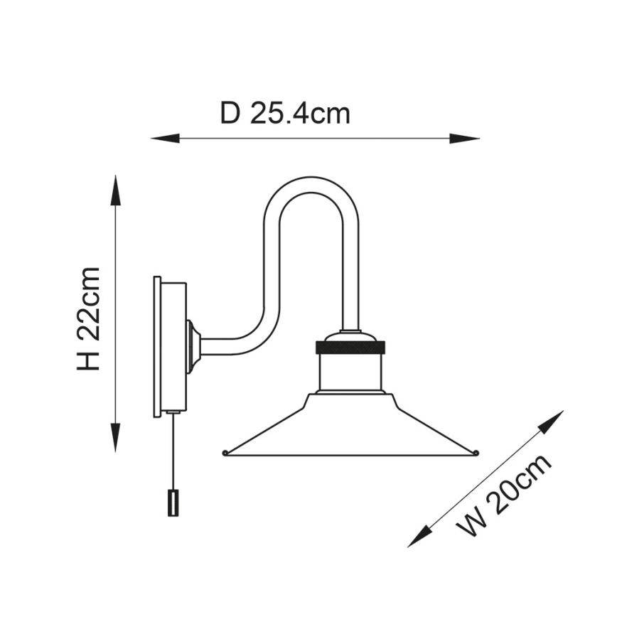 Endon 95508 - Απλίκα μπάνιου MARIS 1xE27/6W/230V IP44 γυαλιστερό χρώμιο