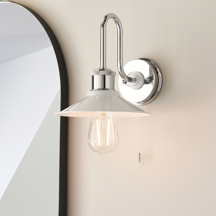 Endon 95508 - Απλίκα μπάνιου MARIS 1xE27/6W/230V IP44 γυαλιστερό χρώμιο