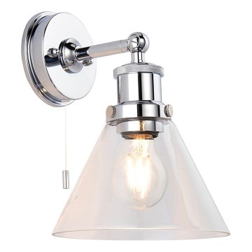 Endon 95513-  Επιτοίχιο σποτ μπάνιου TOULON 1xE27/10W/230V IP44 γυαλιστερό χρώμιο