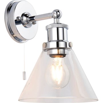 Endon 95513-  Επιτοίχιο σποτ μπάνιου TOULON 1xE27/10W/230V IP44 γυαλιστερό χρώμιο