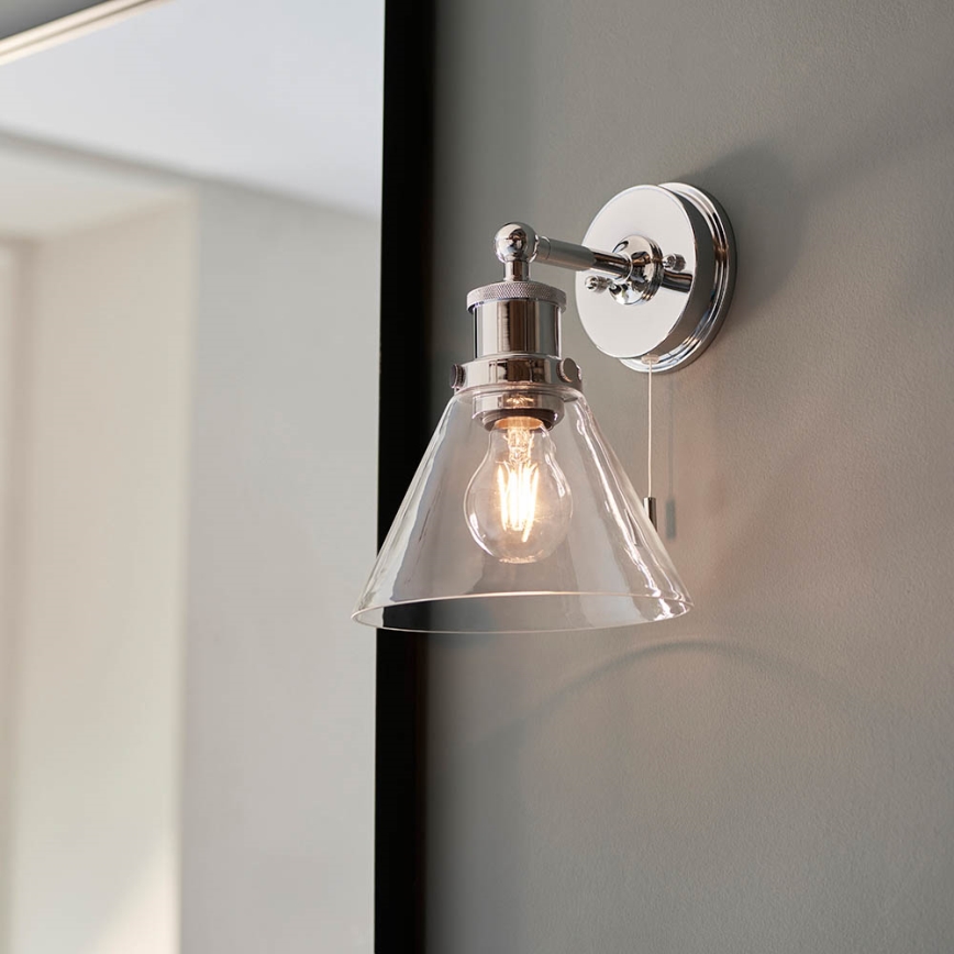 Endon 95513-  Επιτοίχιο σποτ μπάνιου TOULON 1xE27/10W/230V IP44 γυαλιστερό χρώμιο