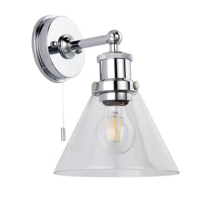 Endon 95513-  Επιτοίχιο σποτ μπάνιου TOULON 1xE27/10W/230V IP44 γυαλιστερό χρώμιο