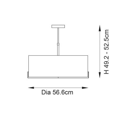 Endon 95839 - Κρεμαστό φωτιστικό HAYFIELD 3xE27/40W/230V ορείχαλκος/πράσινο