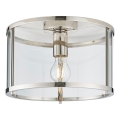 Endon 96150 - Φωτιστικό οροφής HOPTON 1xE27/10W/230V γυαλιστερό χρώμιο