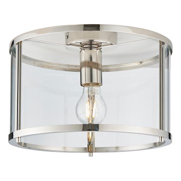 Endon 96150 - Φωτιστικό οροφής HOPTON 1xE27/10W/230V γυαλιστερό χρώμιο
