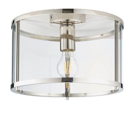 Endon 96150 - Φωτιστικό οροφής HOPTON 1xE27/10W/230V γυαλιστερό χρώμιο