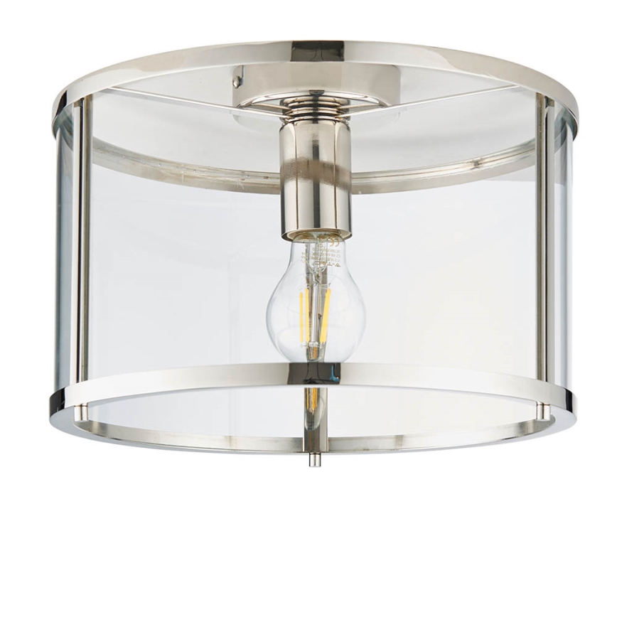 Endon 96150 - Φωτιστικό οροφής HOPTON 1xE27/10W/230V γυαλιστερό χρώμιο