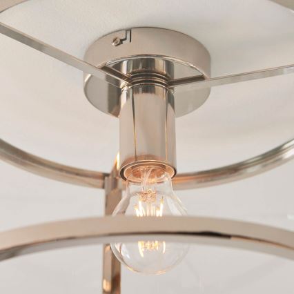 Endon 96150 - Φωτιστικό οροφής HOPTON 1xE27/10W/230V γυαλιστερό χρώμιο