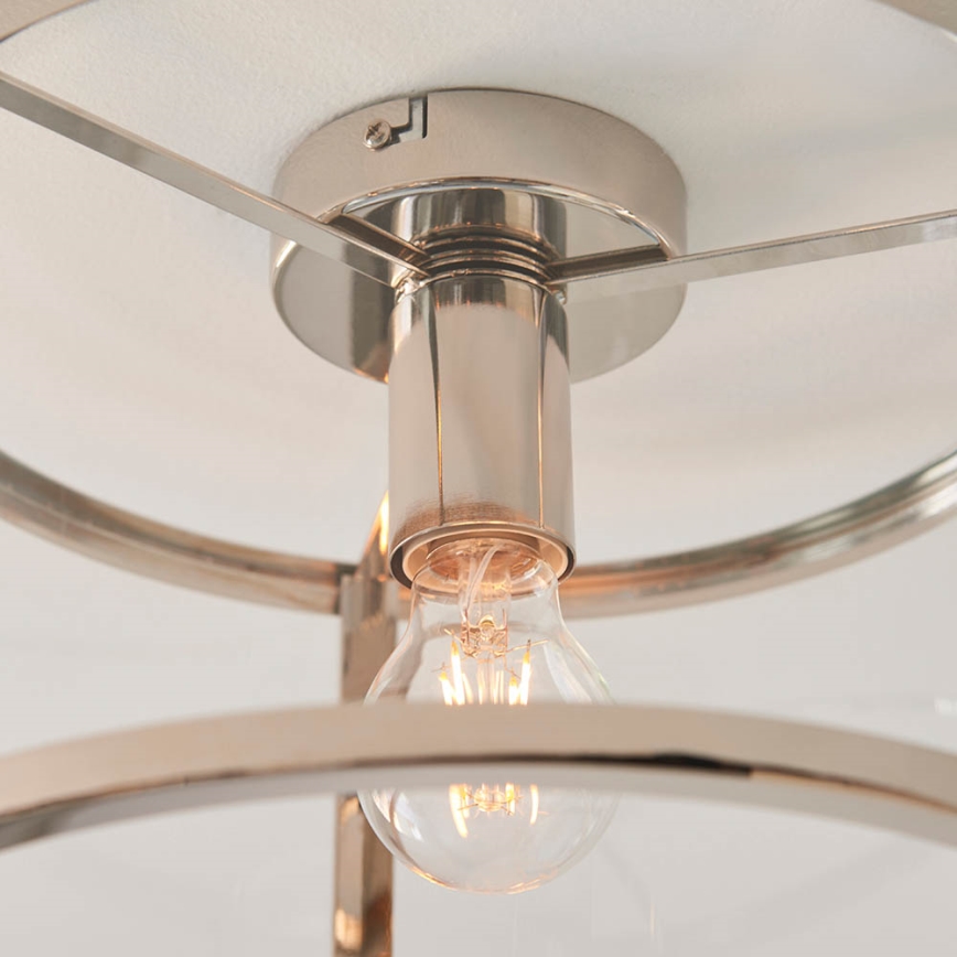 Endon 96150 - Φωτιστικό οροφής HOPTON 1xE27/10W/230V γυαλιστερό χρώμιο
