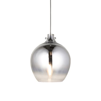 Endon 96442 - Κρεμαστό φωτιστικό οροφής PANTHER 1xE27/10W/230V γυαλιστερό χρώμιο/φιμέ