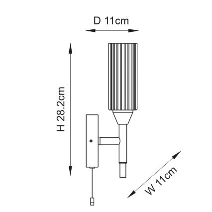 Endon 97171 - Επιτοίχιο φωτιστικό μπάνιου NATORI 1xG9/3W/230V IP44 γυαλιστερό χρώμιο