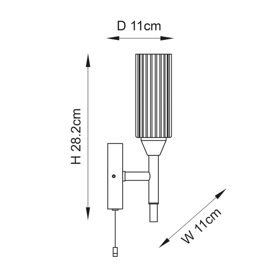 Endon 97171 - Επιτοίχιο φωτιστικό μπάνιου NATORI 1xG9/3W/230V IP44 γυαλιστερό χρώμιο