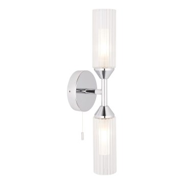Endon 97172 - Επιτοίχιο φωτιστικό μπάνιου NATORI 2xG9/3W/230V IP44 γυαλισμένο χρώμιο
