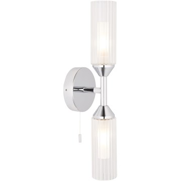 Endon 97172 - Επιτοίχιο φωτιστικό μπάνιου NATORI 2xG9/3W/230V IP44 γυαλισμένο χρώμιο