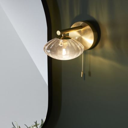 Endon 97182 - Επιτοίχιο φωτιστικό μπάνιου MOBIAS 1xG9/3W/230V IP44 ορείχαλκος