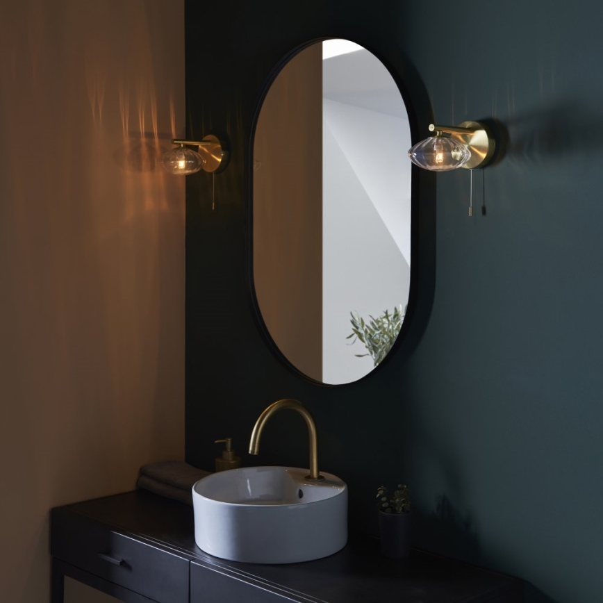 Endon 97182 - Επιτοίχιο φωτιστικό μπάνιου MOBIAS 1xG9/3W/230V IP44 ορείχαλκος