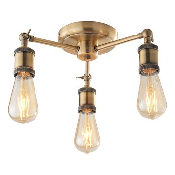 Endon 97243 - Φωτιστικό σποτ HAL 3xE27/10W/230V ορείχαλκος