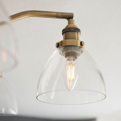 Endon 97248 - Φωτιστικό σποτ HANSEN 5xE14/7W/230V, μπρούτζινο